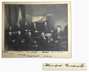Theodore Roosevelt Signed Cabinet Photo -- Roosevelt Signs the Photo, Along With Nine Members of His Cabinet, Including William Taft -- With University Archives COA